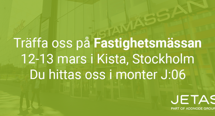 Träffa oss på Fastighetsmässan i Kista, 12-13 mars 2025